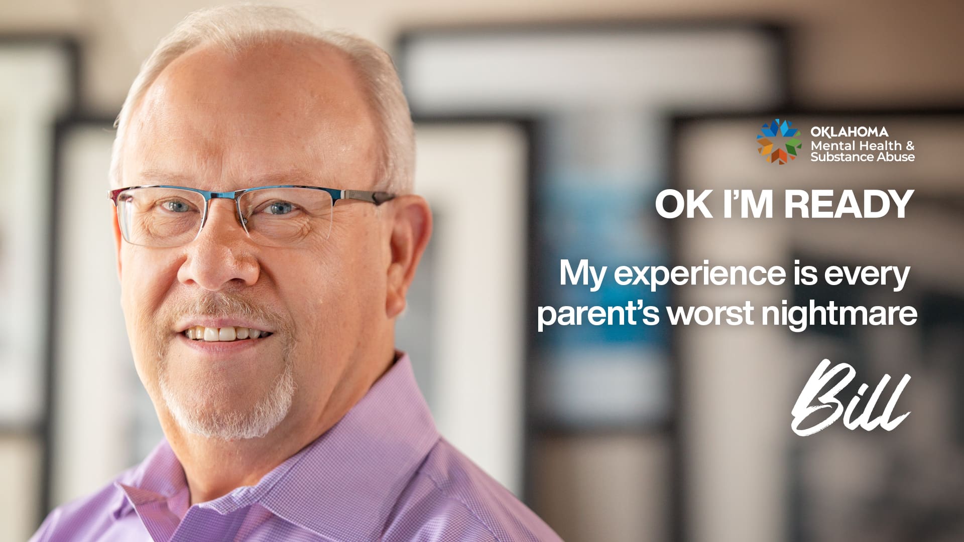 Video Cover. Bill, a parent's experience with SUD.